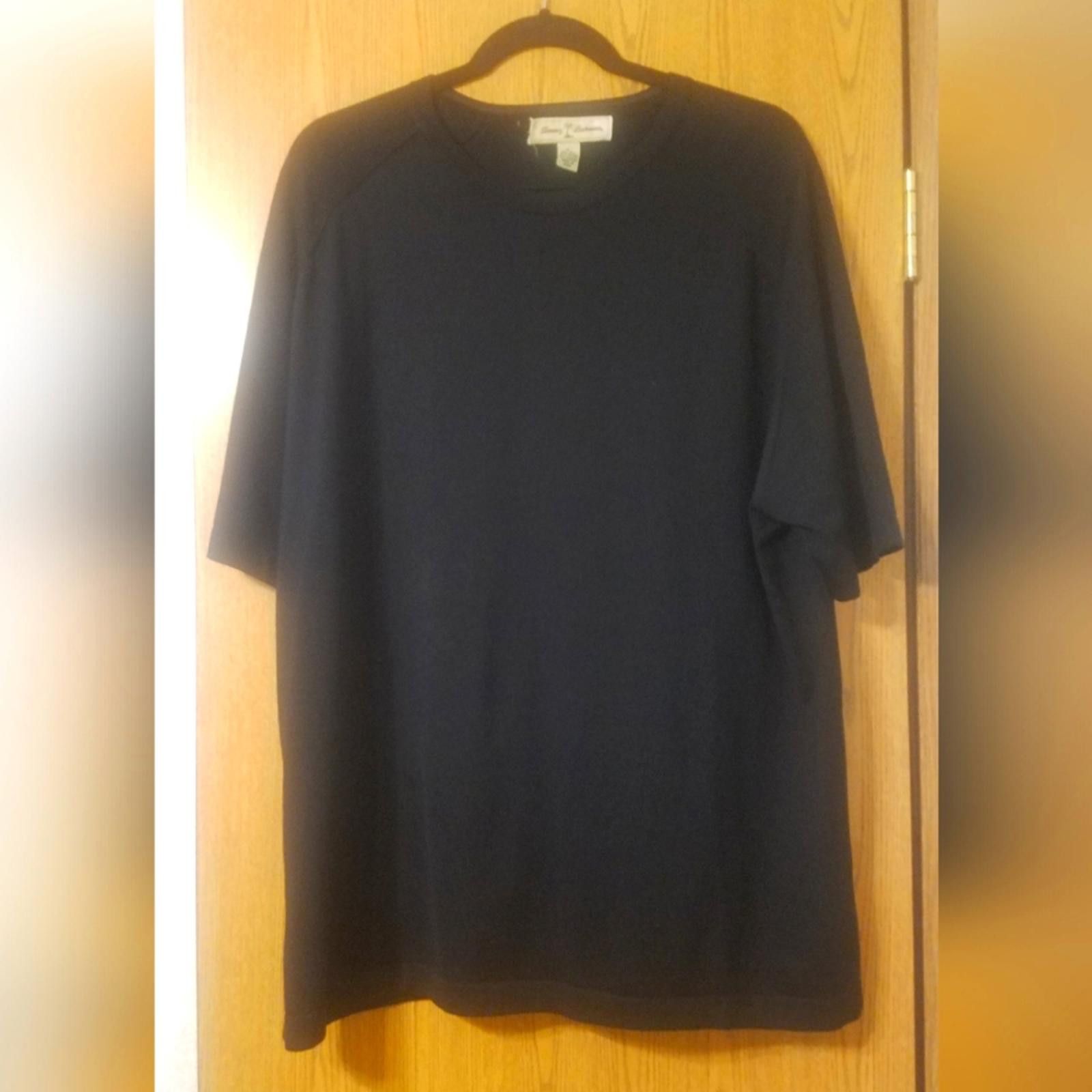 Tommy Bahama Tommy Bahama Men's Black Shirt Size XL Size 44R - 1 Thumbnail