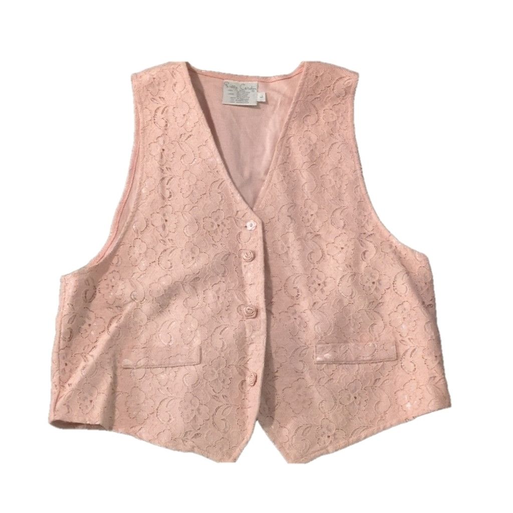 Pierre Cardin Pierre Cardin vintage pink blush vest. Size large Size L / US 10 / IT 46 - 1 Thumbnail
