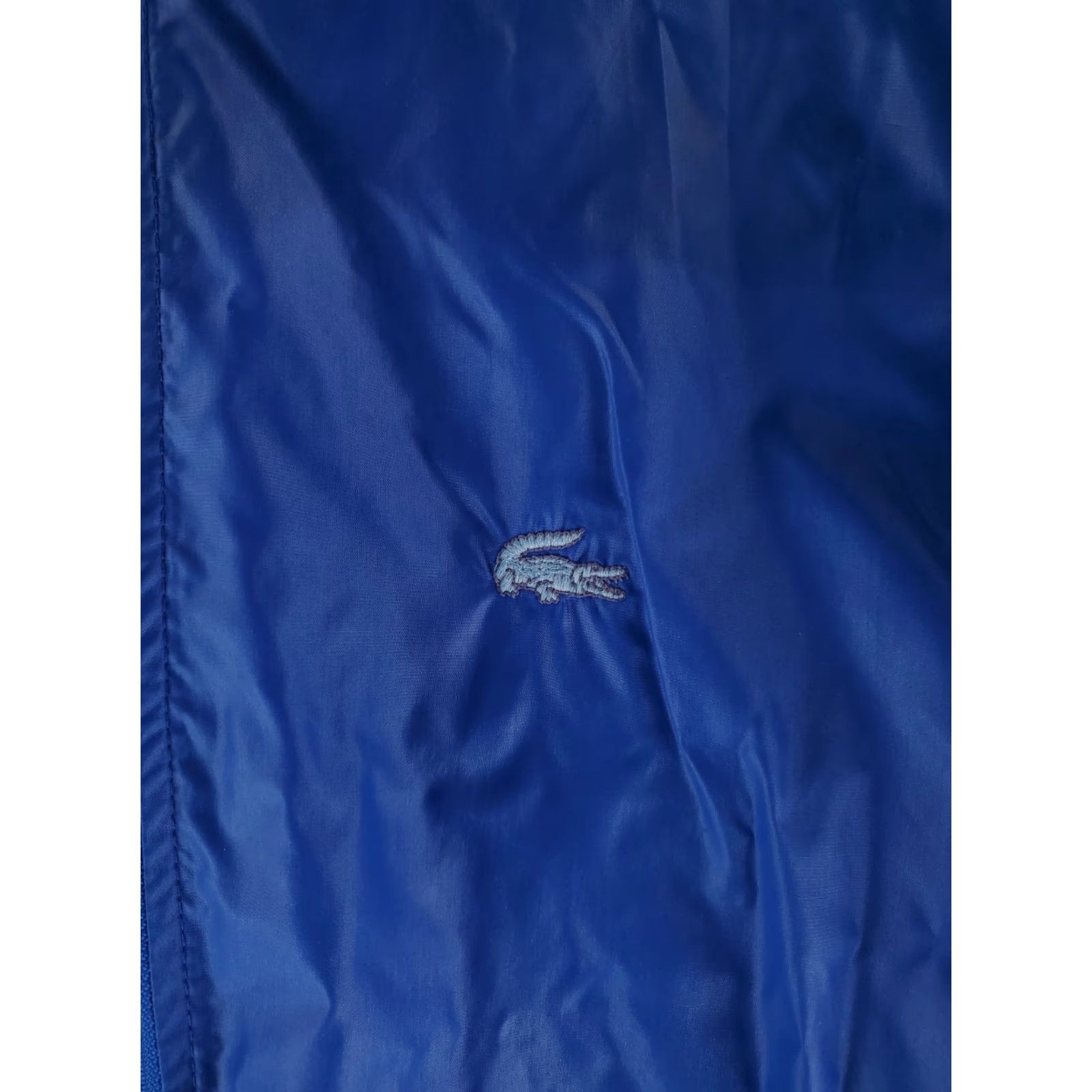 Lacoste VINTAGE Lacoste Windbreaker Jacket Mens L Blue Hooded VTG 80s 90s Rain Jacket Size US L / EU 52-54 / 3 - 5 Thumbnail