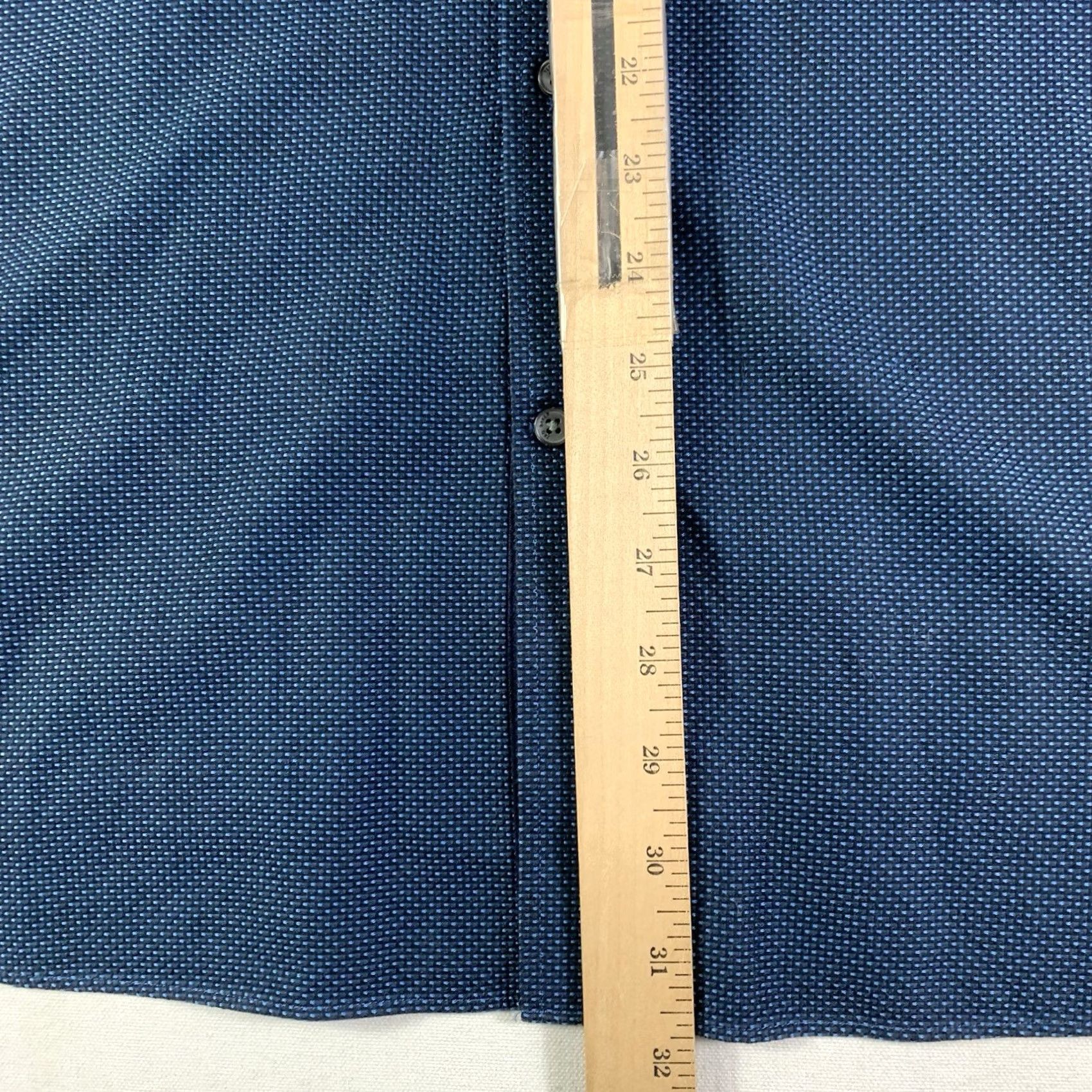Ted Baker Ted Baker Endurance Shirt Mens 16 Blue Spread collar Long sleeve Size US L / EU 52-54 / 3 - 5 Thumbnail