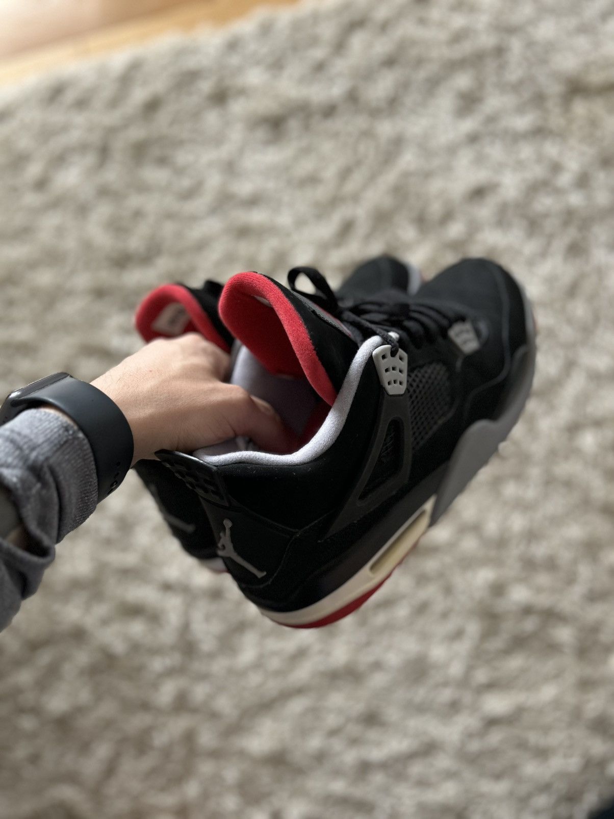 Jordan Brand Jordan 4 Bred size 10.5 Size US 10.5 / EU 43-44 - 2 Thumbnail