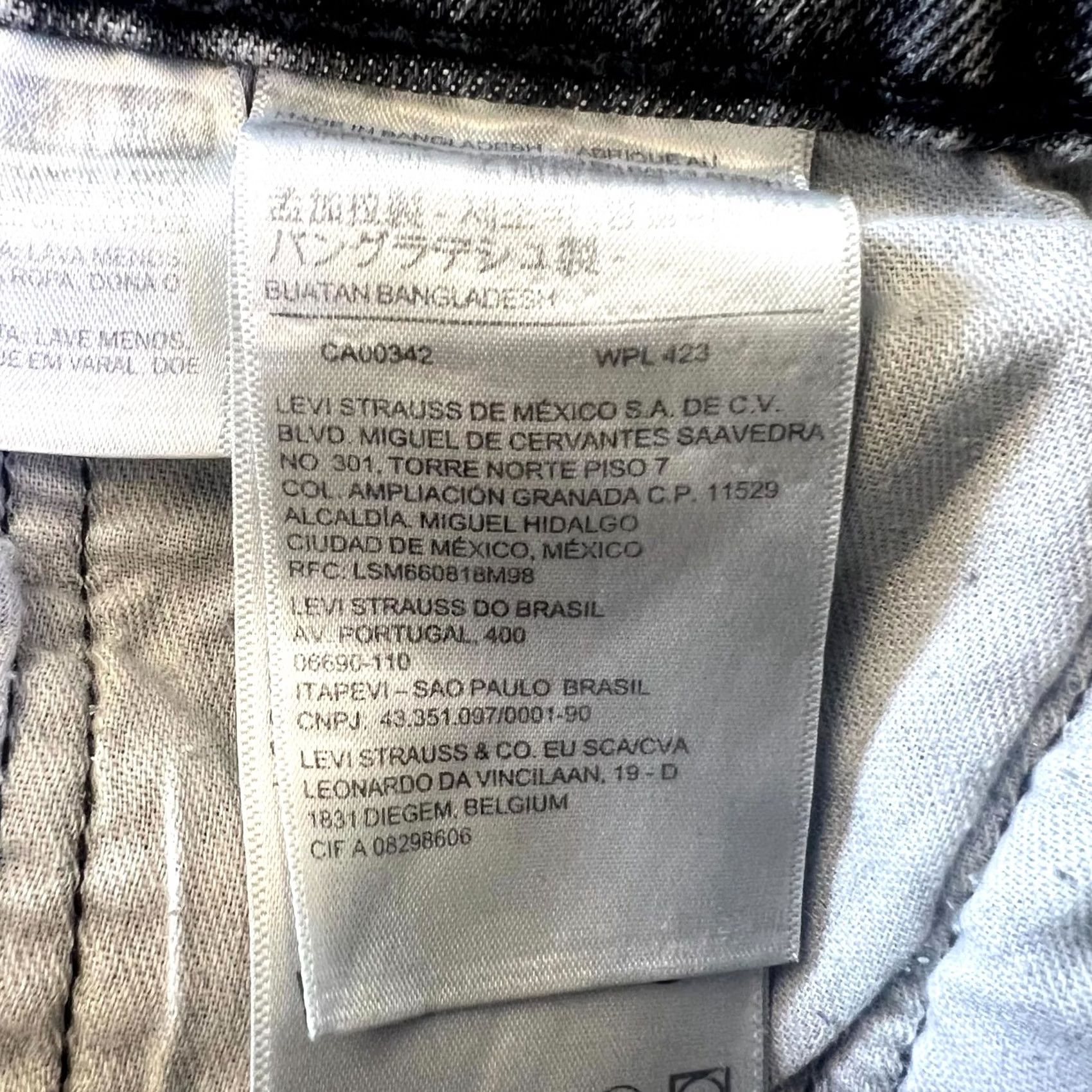 Levi's Levi's 511 Jeans Mens Gray Denim Stretch Slim Fit Straight Leg Streetwear 32x30 Size US 32 / EU 48 - 7 Thumbnail