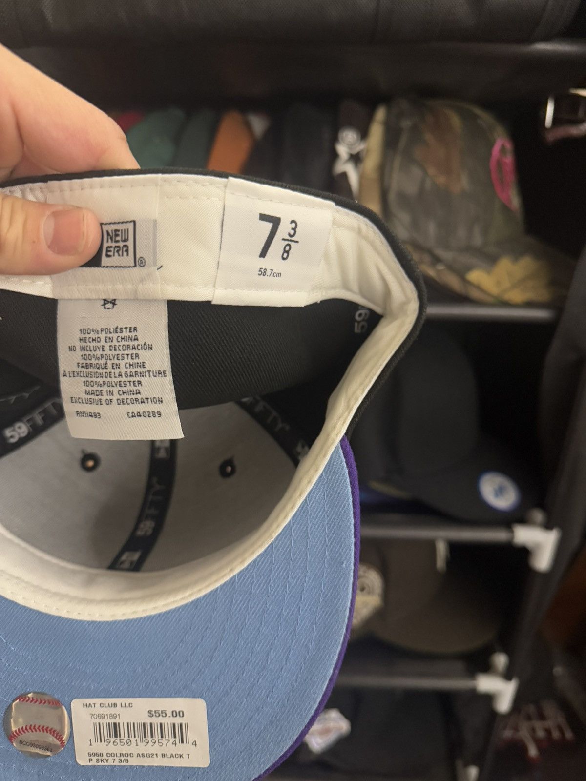 Hat Club × New Era COLORADO ROCKIES HATCLUB EXCLUSIVE 7 3 8 Size ONE SIZE - 4 Thumbnail