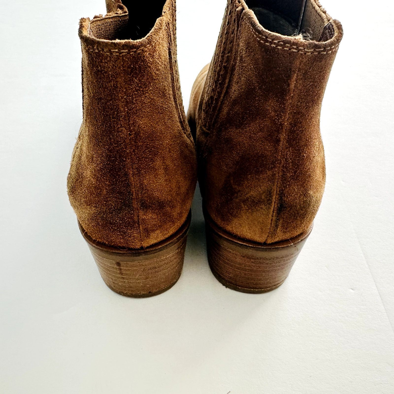 Aquatalia AQUATALIA Rosalin Suede Ankle Boot Size 9.5 Whiskey Tan Size US 9.5 / IT 39.5 - 4 Thumbnail