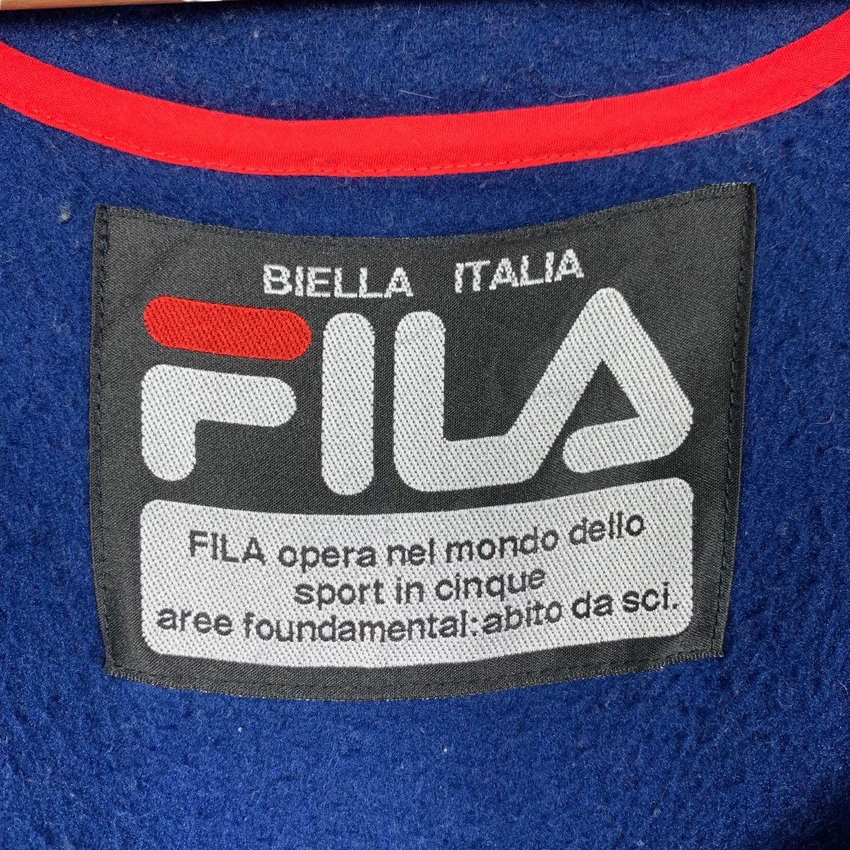Fila 90's FILA Turtleneck Blue Zipper Fleece Jacket #2082-C91 Size US L / EU 52-54 / 3 - 15 Thumbnail