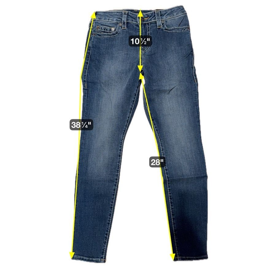 True Religion True Religion Jennie Curvy High Rise Super Skinny Jeans W27 Size 27" / US 4 / IT 40 - 12 Thumbnail