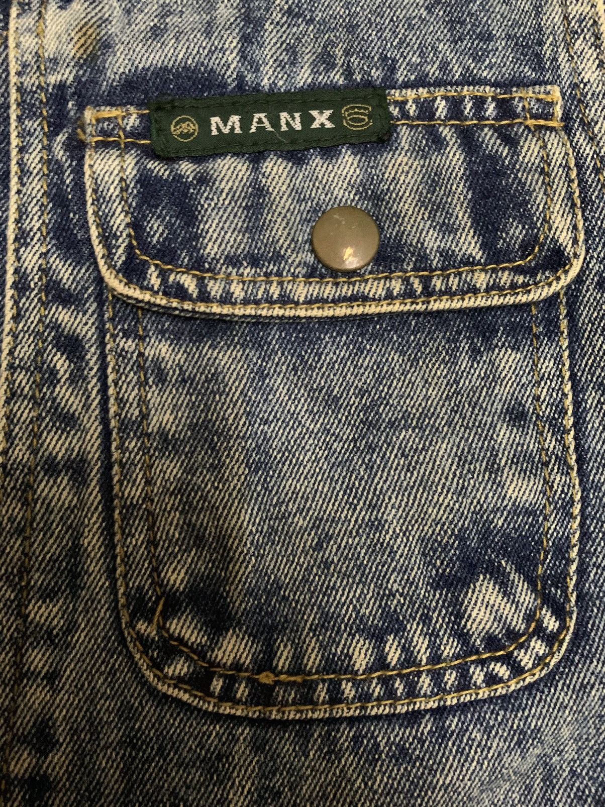 Hysteric Glamour Vintage Japanese Manx Tactical Biker/Trucker Denim Vest Size US M / EU 48-50 / 2 - 8 Thumbnail