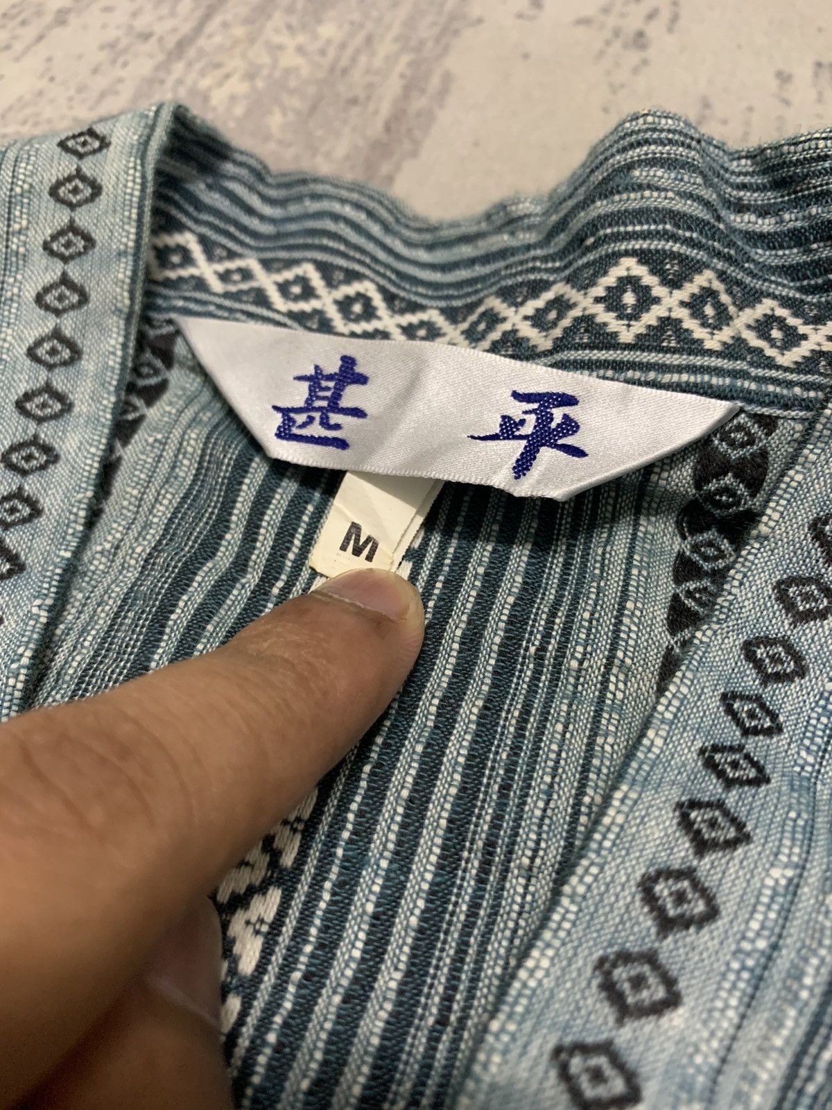 Vintage Japanese Kimono Vertical Stripe Design