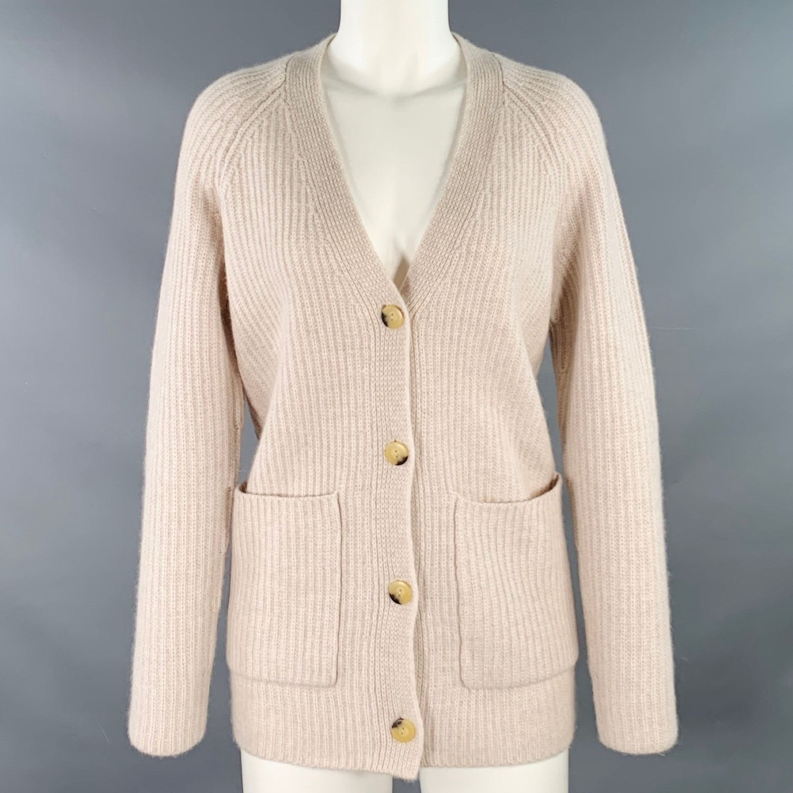 Other THE CASHMERE PROJECT Grey Light Cashmere Oversized Cardigan Size S / US 4 / IT 40 - 1 Thumbnail