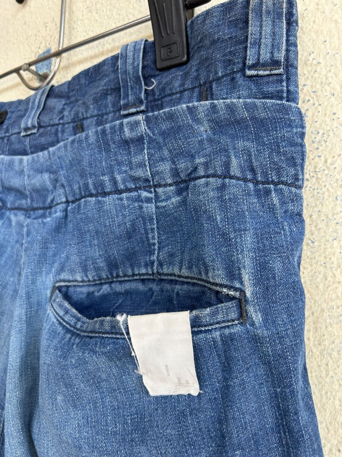 Lee × N.Hoolywood Double Waist Distressed Denim Pant Size US 32 / EU 48 - 12 Thumbnail