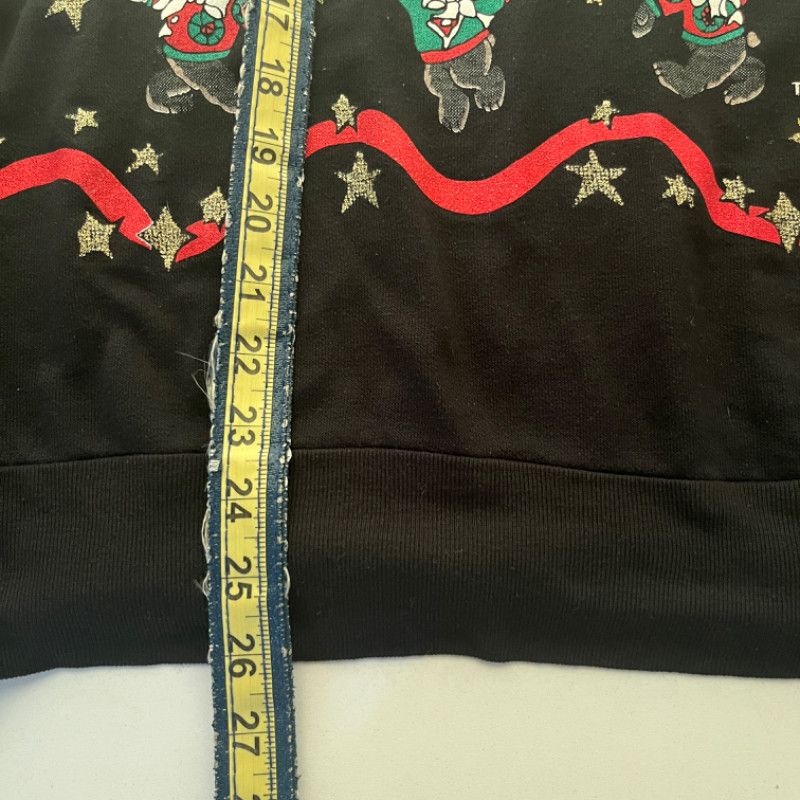Designer Jodi Michaels Black Holiday Sweatshirt Size XL / US 12-14 / IT 48-50 - 7 Thumbnail