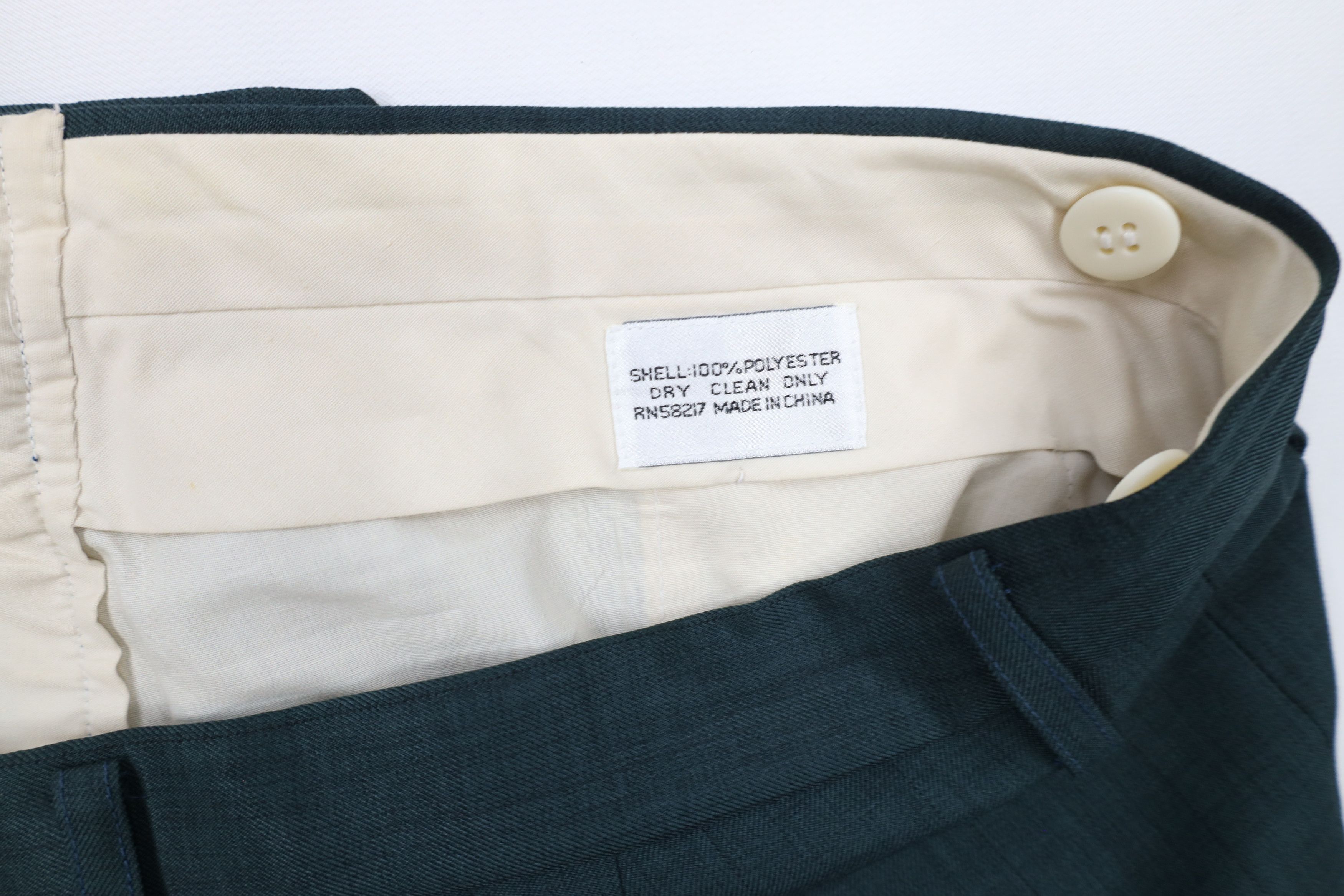 Vintage Vintage 90s Streetwear Wide Leg Chino Pants Heather Green Size US 34 / EU 50 - 10 Thumbnail