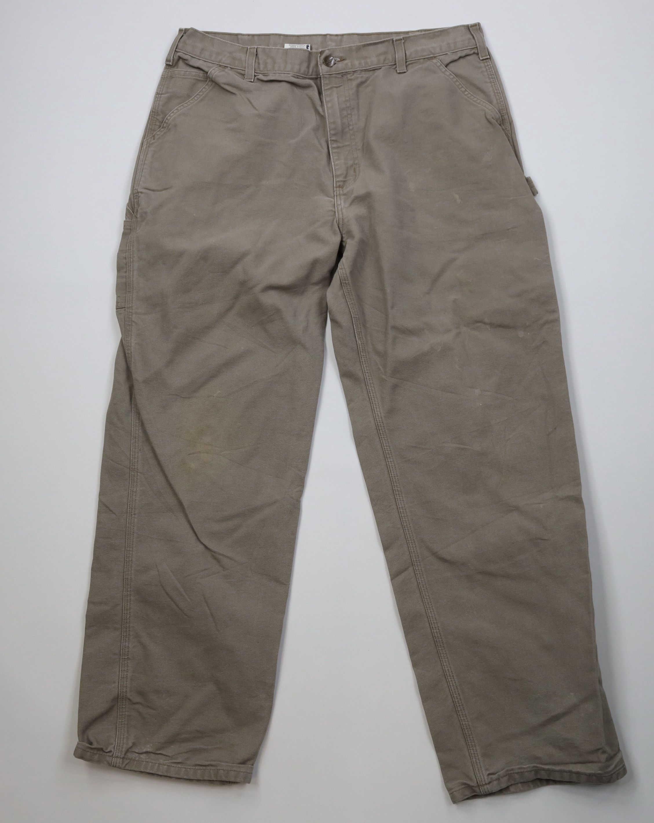 Carhartt Vintage Y2K Carhartt Canvas Wide Leg Dungaree Pants Desert Size US 38 / EU 54 - 1 Thumbnail