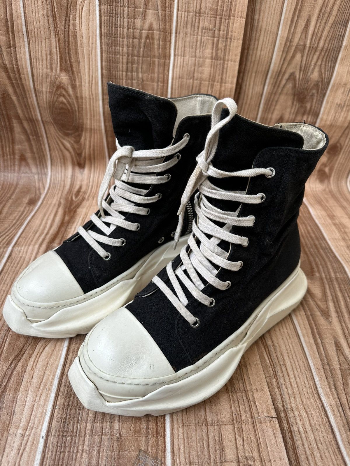 Rick Owens Drkshdw Rick Owens Drkshdw Abstract Pentagram Ramones Black Milk Size US 7.5 / EU 40-41 - 4 Thumbnail