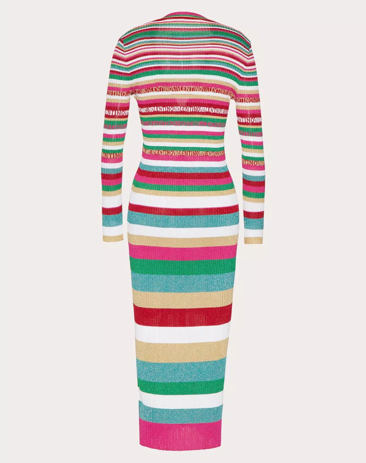 Valentino o1s1wg111125 Stripes Lurex Cardigan in Multicolor Size XXS / US 00 / IT 34 - 2 Thumbnail