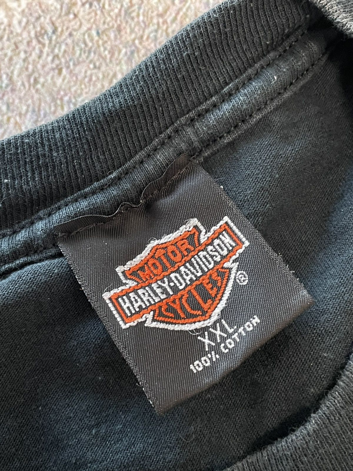 Harley Davidson Vintage 1996 Harley Davidson Paradise Big Logo T-Shirt Size US XXL / EU 58 / 5 - 6 Thumbnail