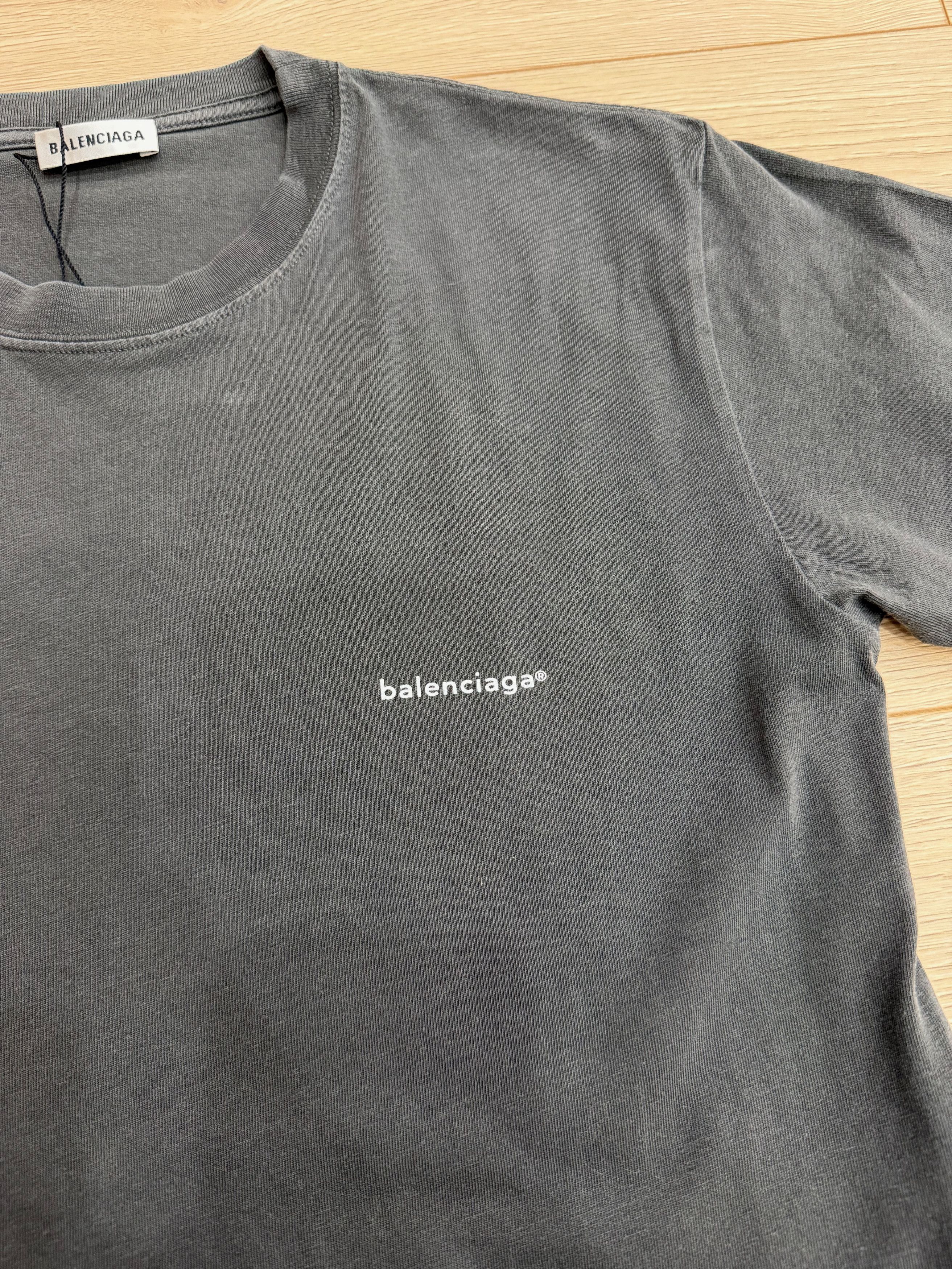 Balenciaga Archetype 2017 Dark Logo Short Sleeve Tee T-Shirt Medium Size M / US 6-8 / IT 42-44 - 6 Thumbnail