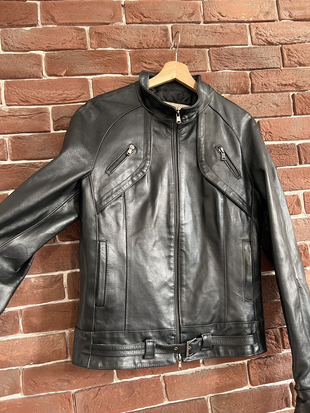 Leather Vintage Genuine Real Leather Jacket High Quality Rock Punk Size US M / EU 48-50 / 2 - 3 Thumbnail