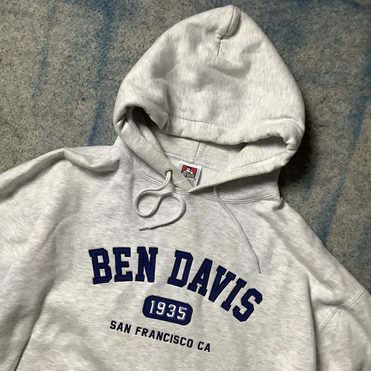 Ben Davis × Vintage 90s Ben Davis Boxy Hoodie Vintage Size US XL / EU 56 / 4 - 2 Thumbnail