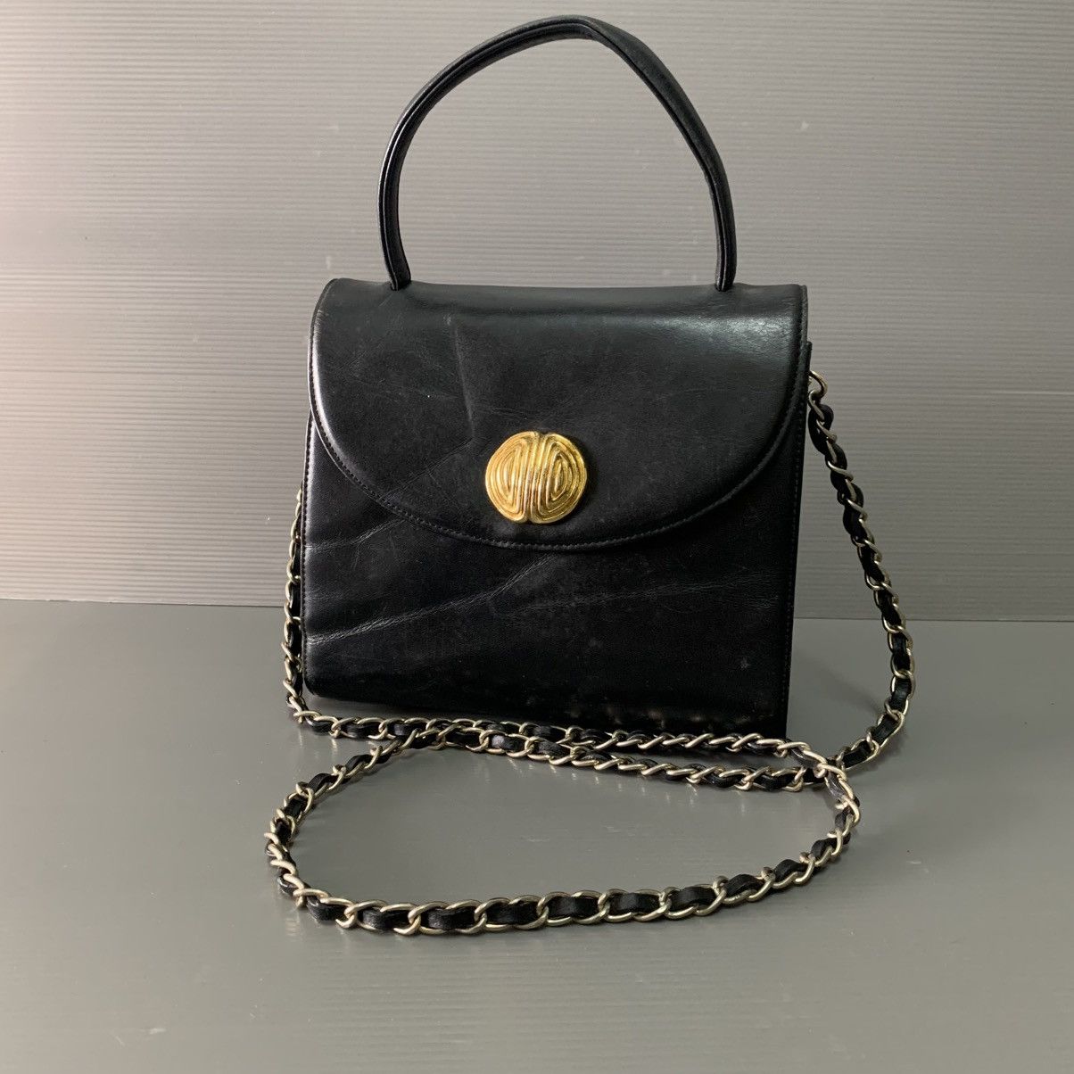 Givenchy Givenchy Black Leather Kelly Top Bag Size ONE SIZE - 1 Thumbnail