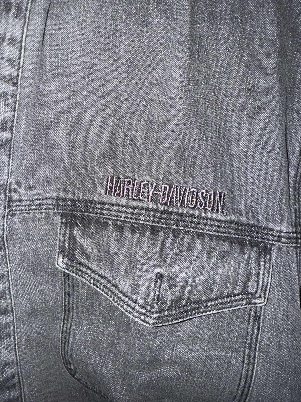 Harley Davidson Harley Davidson denim short sleeve button up shirt Size US S / EU 44-46 / 1 - 2 Thumbnail