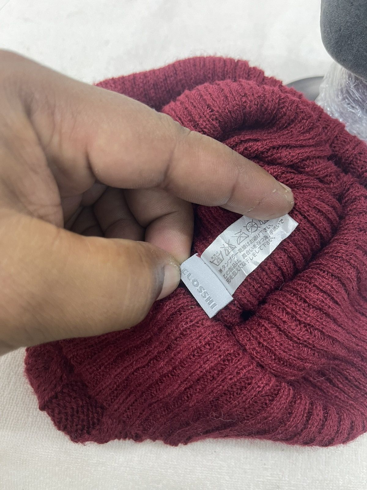 Harris Tweed HARRIS TWEED KNIT PATCHED BEANIE Size ONE SIZE - 5 Thumbnail