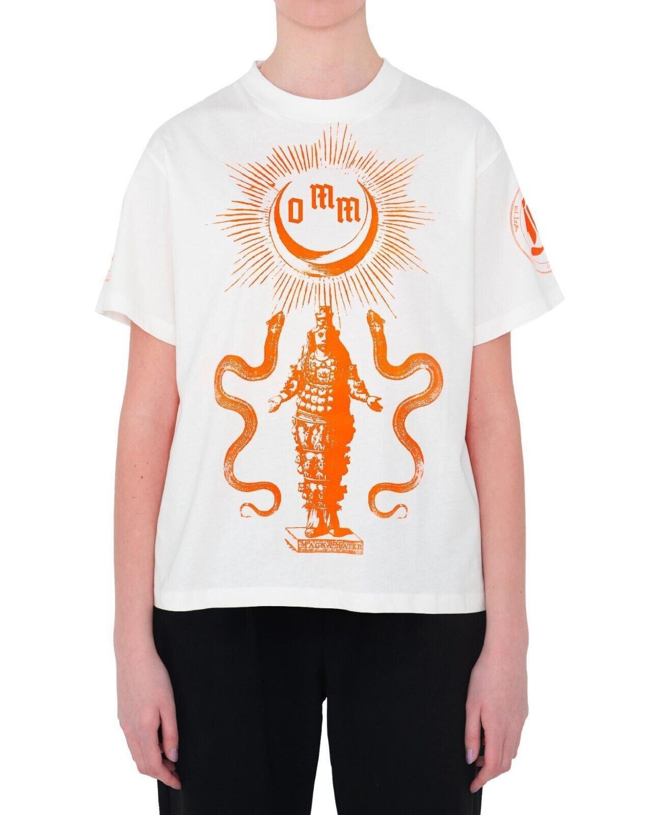 Dilara Findikoglu Dilara Findikoglu Unisex White Neon Cybele Goddess Print Size US XL / EU 56 / 4 - 2 Thumbnail
