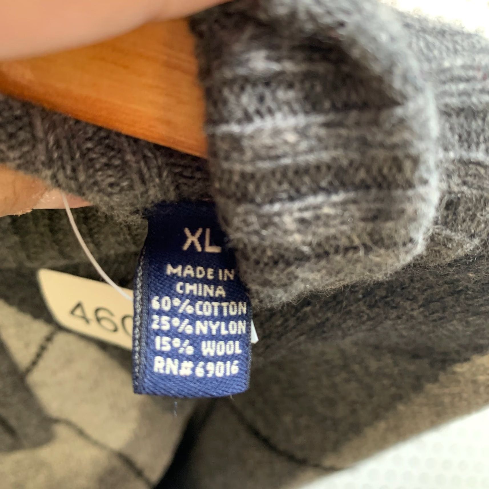 Vintage Consensus Wool Argyle 1/4 Zip Knit Sweater Mens XL Gray NWT Business Work Mock Neck Long Sleeve Winter Fall Pullover Zipper Sweatery? Size US XL / EU 56 / 4 - 6 Thumbnail