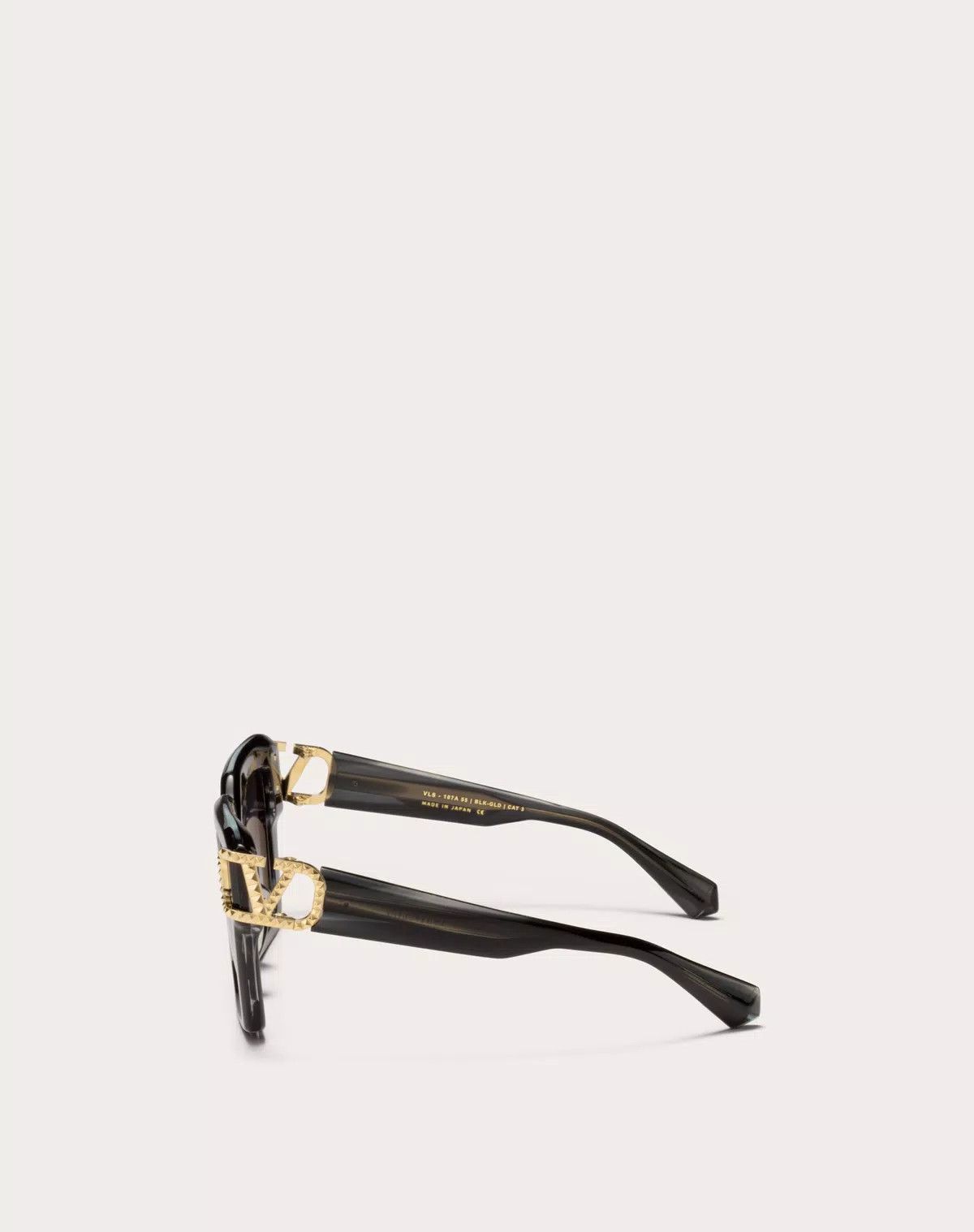Valentino oc11z0725 Size: 55/ Acetate Vlogo Frame in Black/Grey Size ONE SIZE - 3 Thumbnail