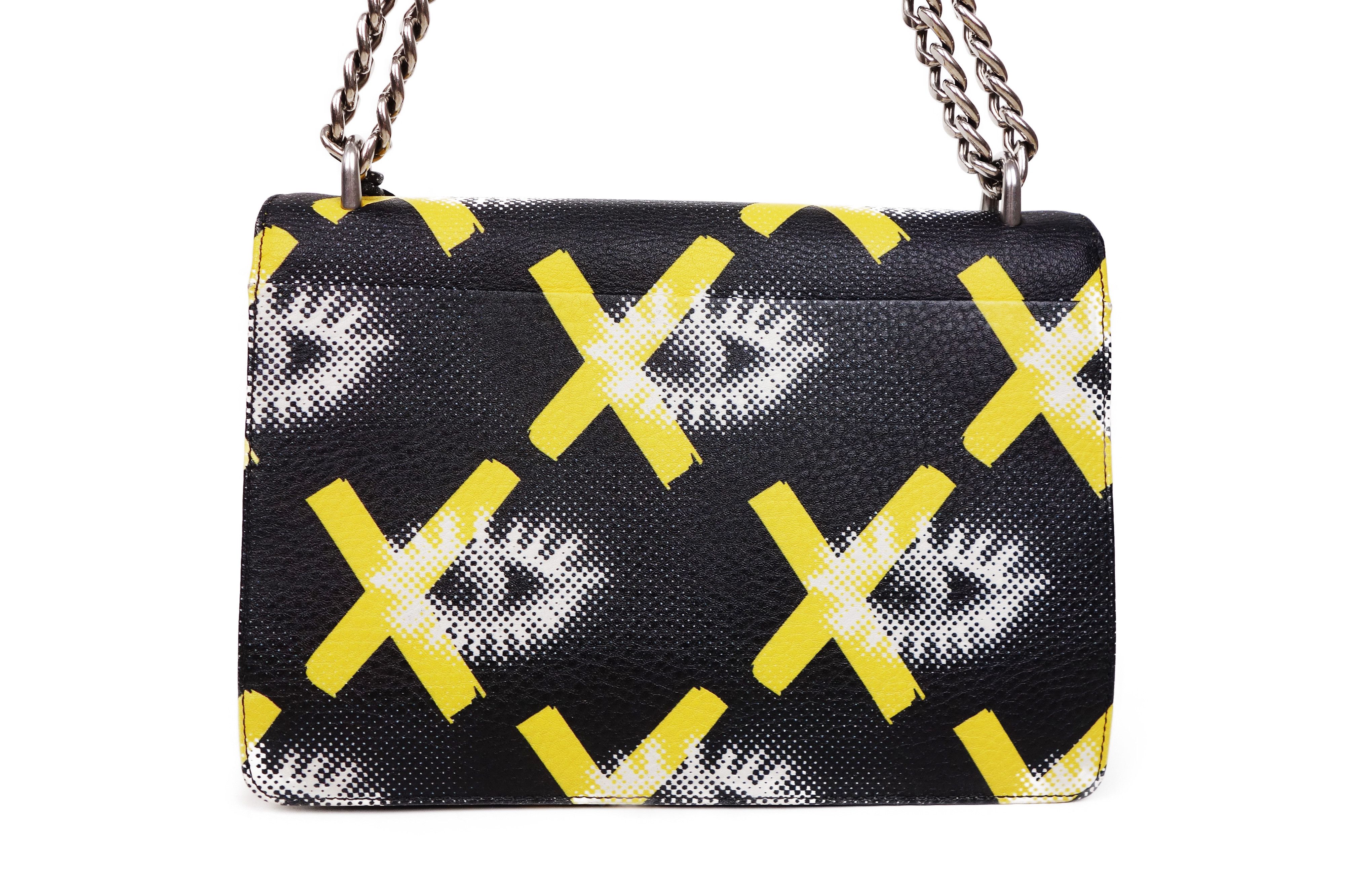 Prada Prada Eyes Print Vitello Daino Lock Flap Bag 2016 Leather Size ONE SIZE - 2 Thumbnail