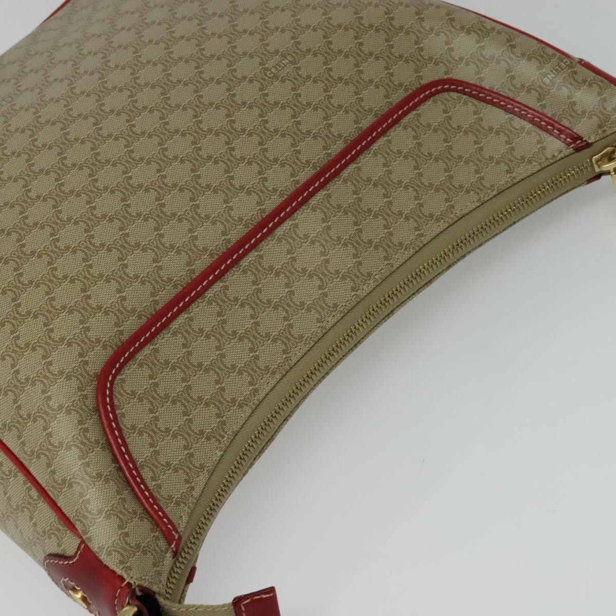 Celine CELINE Macadam Canvas Shoulder Bag Beige Gold Size ONE SIZE - 6 Thumbnail