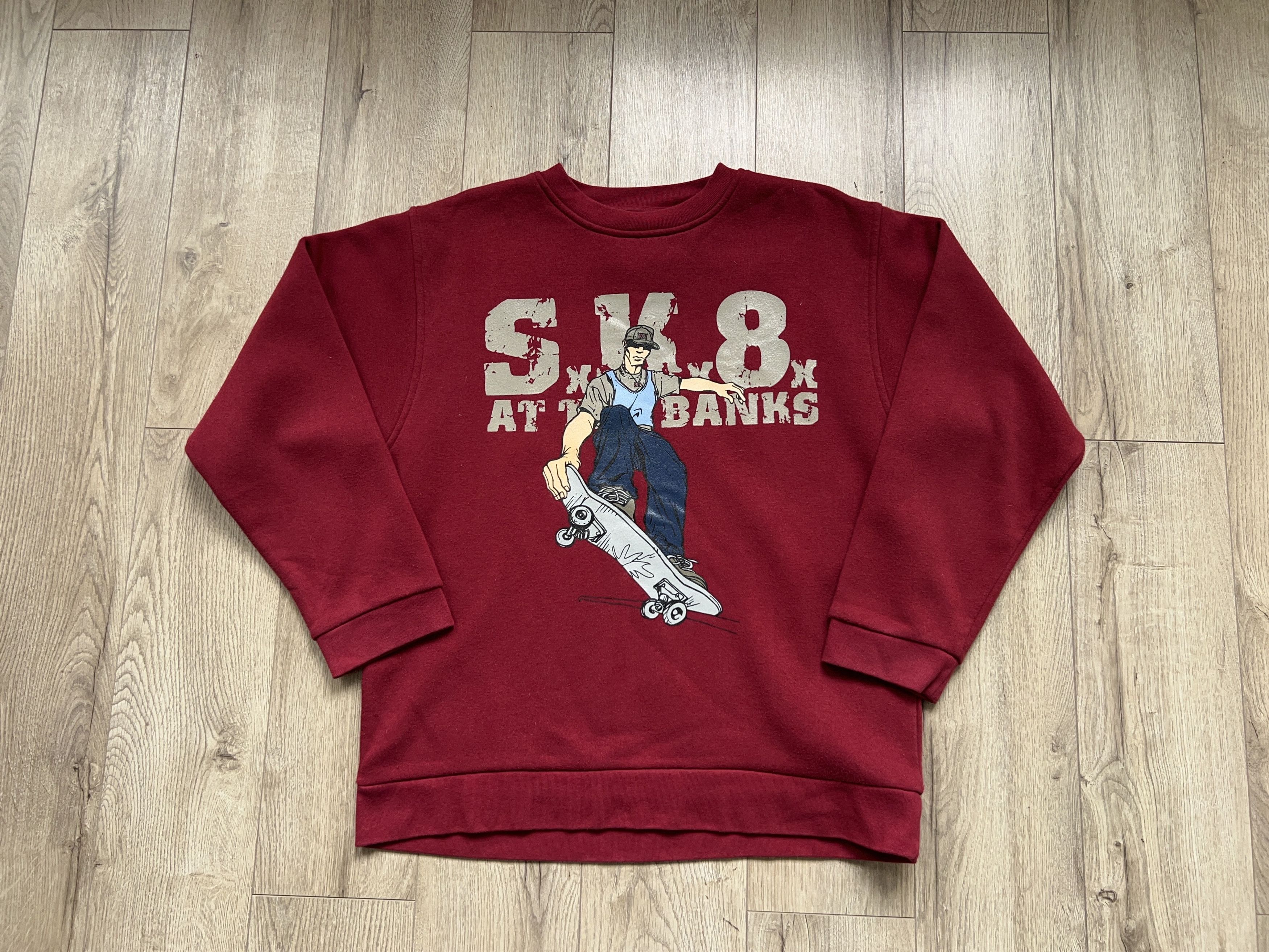Vintage Mens BAD+MAD Hardwear Skate Y2K Sweatshirt Pullover Size S-M Size US S / EU 44-46 / 1 - 1 Thumbnail