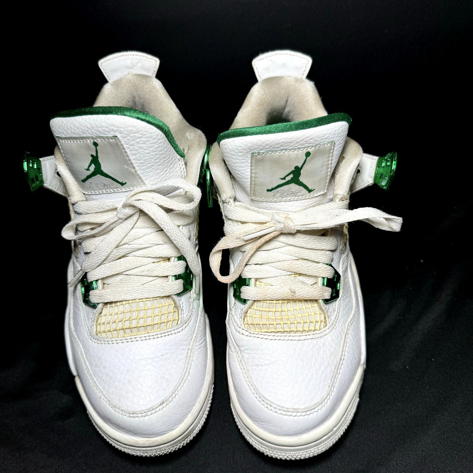Jordan Brand × Nike Size 5.5 - Air Jordan 4 Retro GS Green Metallic Men's Shoes Size US 5.5 / EU 38 - 4 Thumbnail