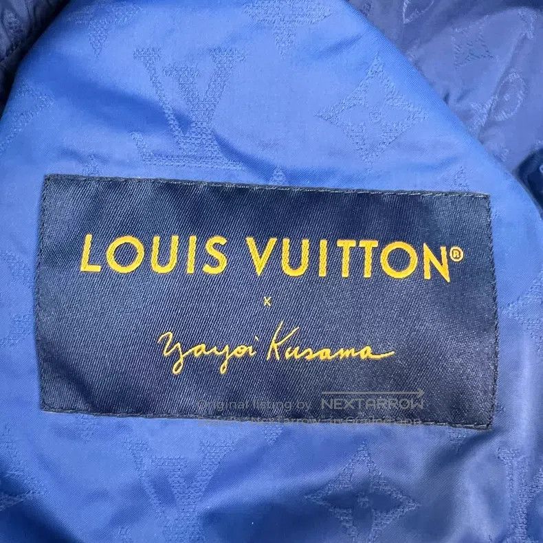 Louis Vuitton Louis Vuitton Yayoi Kusama Blue Full Print Trooper Jacket Size US L / EU 52-54 / 3 - 3 Thumbnail