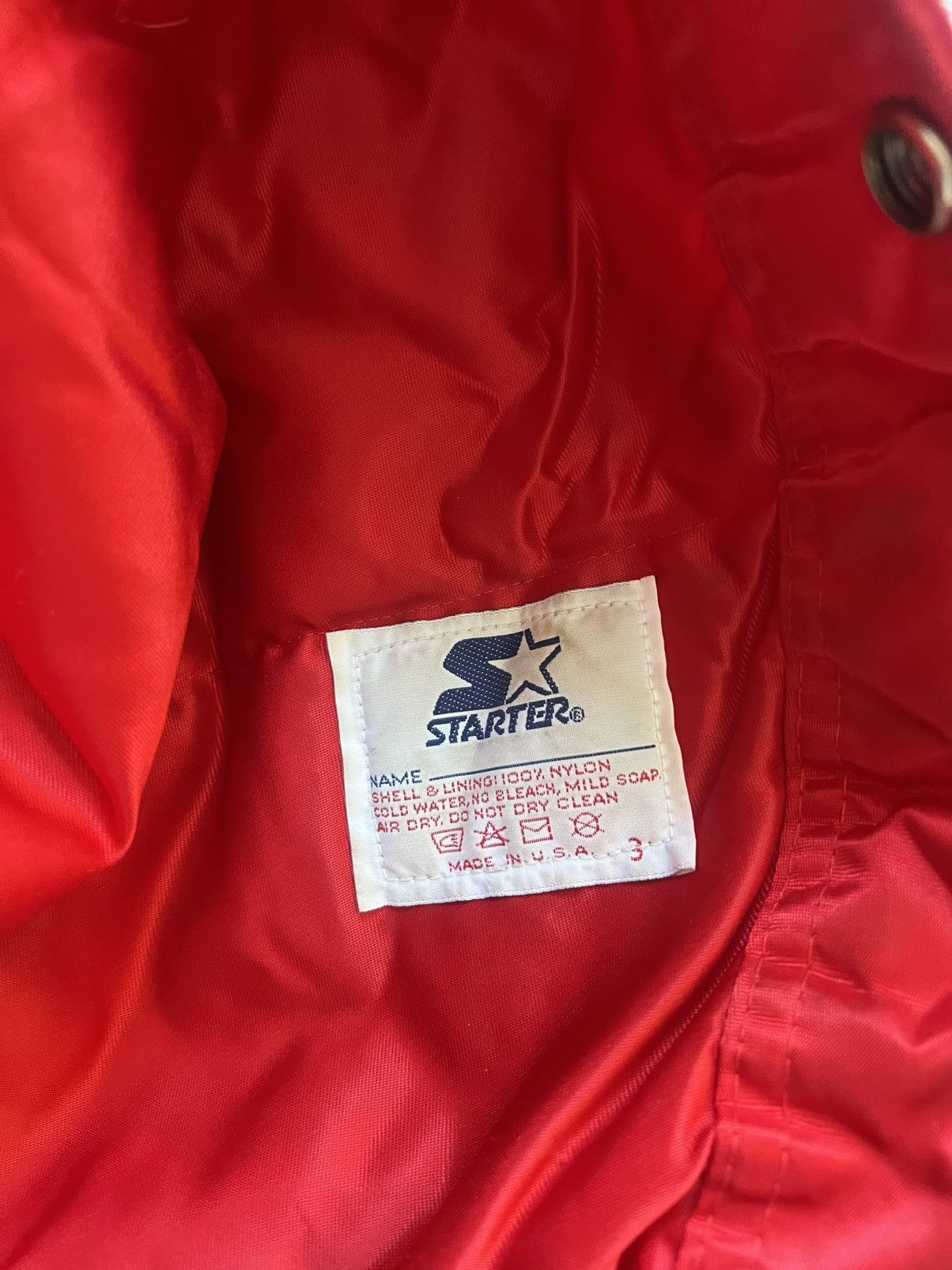 Starter Vintage 80s Cincinnati Reds MLB Starter Satin Bomber Jacket Size US L / EU 52-54 / 3 - 5 Thumbnail