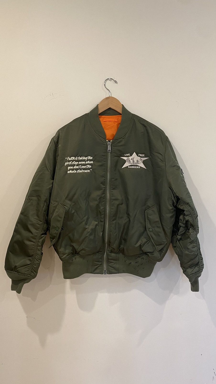 Barriers Barriers Alpha Industries Flight Jacket Grailed
