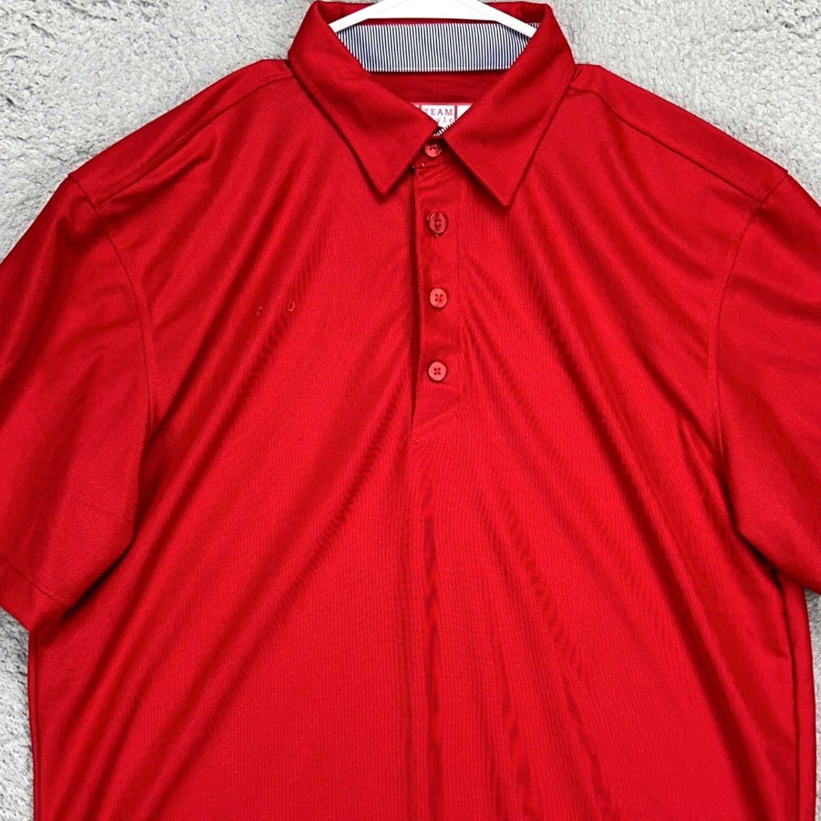 Vintage OOBE Chick Fillet Polo Shirt Mens Large Red Short Sleeve Logo Rugby Shirt Size US L / EU 52-54 / 3 - 2 Thumbnail