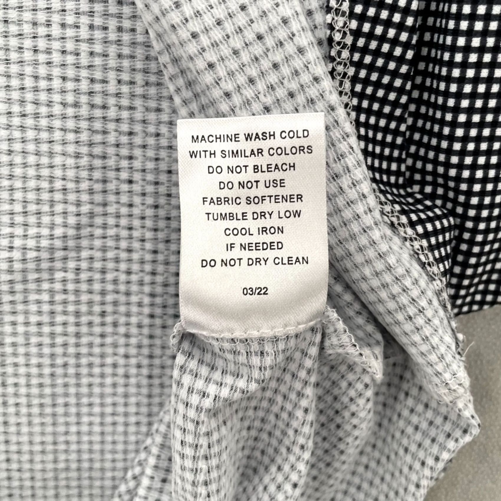 Vintage IBKUL Shirt Womens XL Black White Check 1/4 Zip Mock Golf Stretch Ladies Size XL / US 12-14 / IT 48-50 - 6 Thumbnail