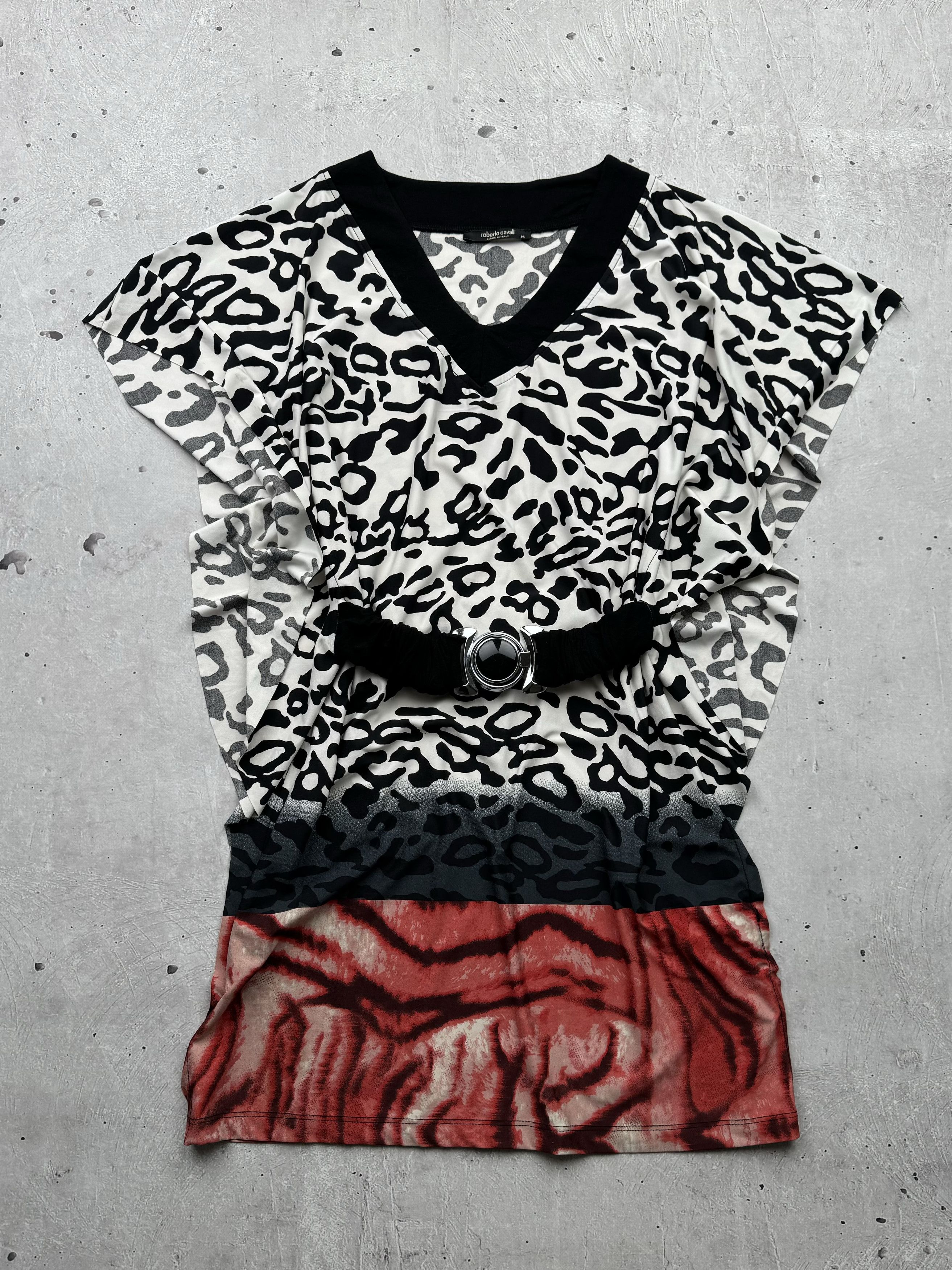 Vintage Roberto Cavalli Vintage Printed Mini Dress Size M / US 6-8 / IT 42-44 - 1 Thumbnail