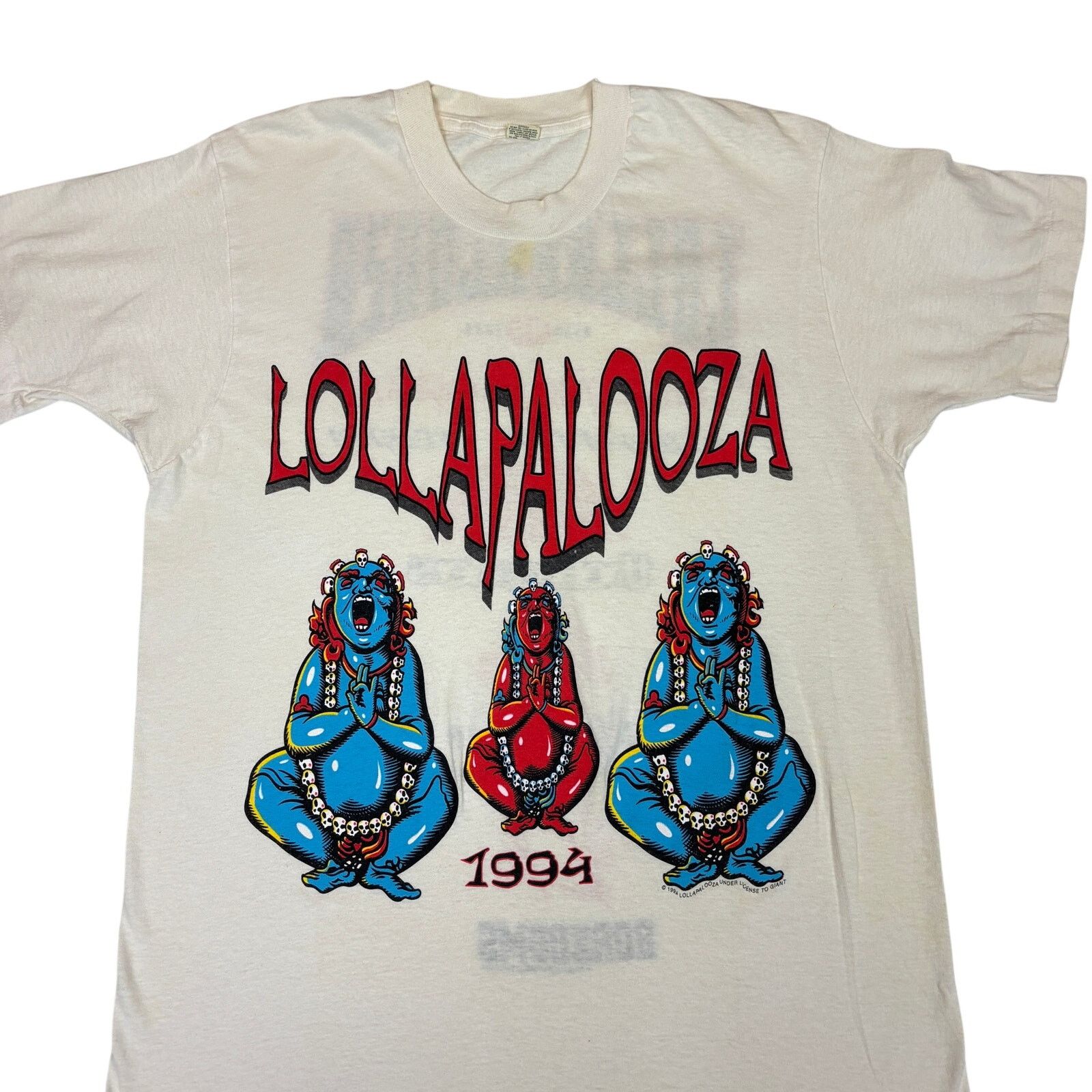 Vintage Vintasge 1994 Lollapalooza T Shirt Mens XL Smashing Pumpkins Size US XL / EU 56 / 4 - 2 Thumbnail