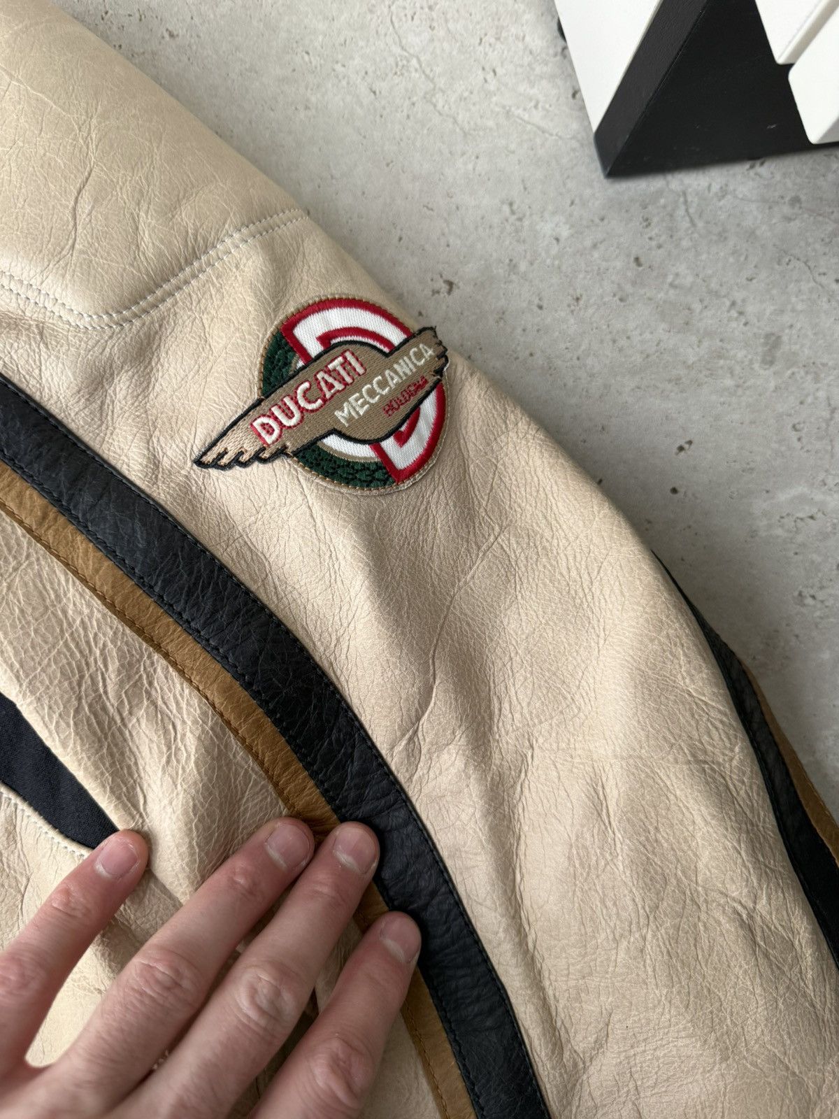 Ducati Ducati mv meccanica leather motorcycle jacket vintage Size US S / EU 44-46 / 1 - 6 Thumbnail