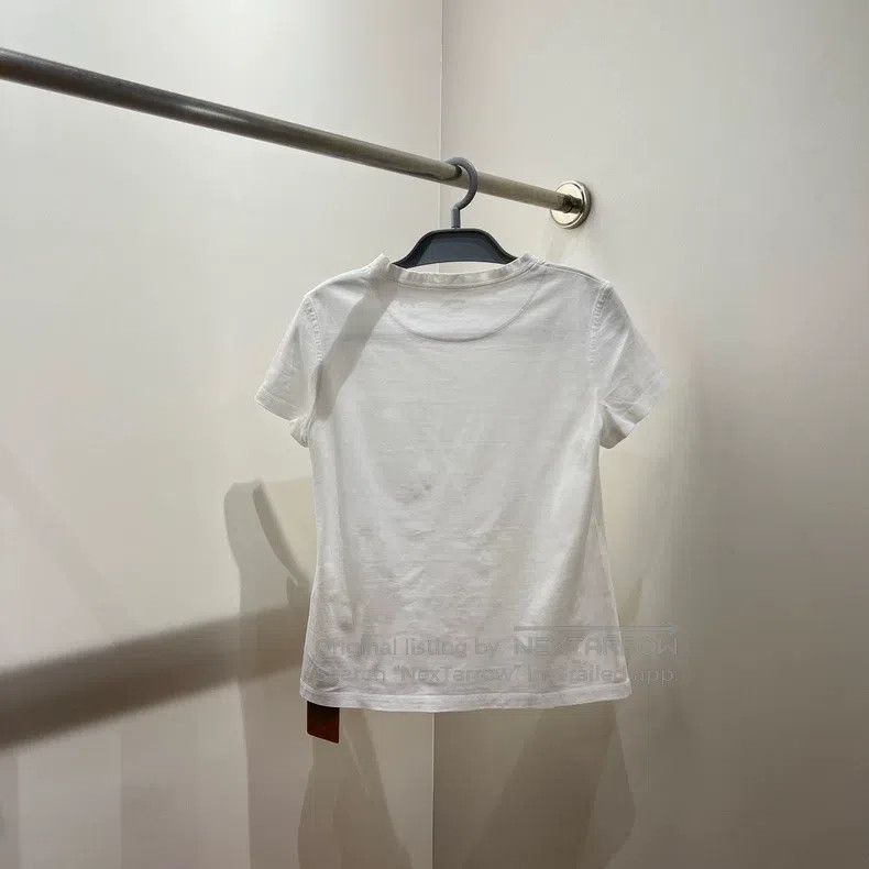 Hermes Hermes Chest pocket H embroidery short-sleeved T-shirt Size XS / US 0-2 / IT 36-38 - 2 Thumbnail