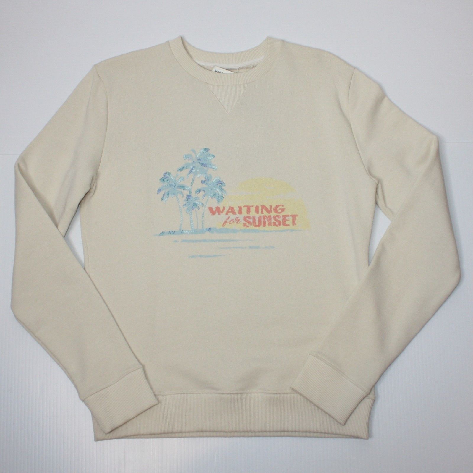 Saint Laurent Paris Waiting For Sunset Embroidered Sweatshirt in size Small $850 Size US S / EU 44-46 / 1 - 1 Thumbnail