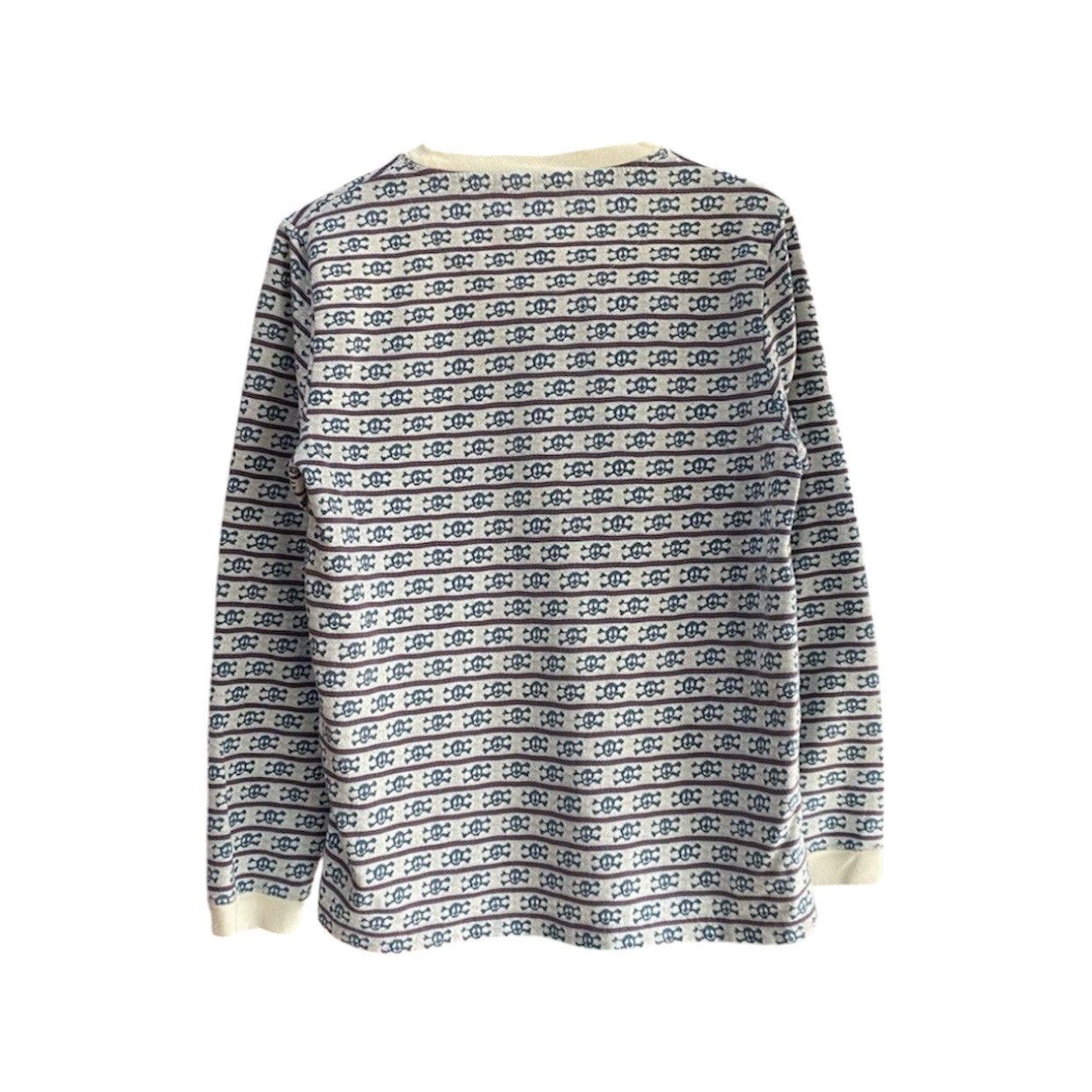 Japanese Brand Vintage Simplicité Plus Japanese Jacquard Pattern Knit Shirt Size US S / EU 44-46 / 1 - 2 Thumbnail