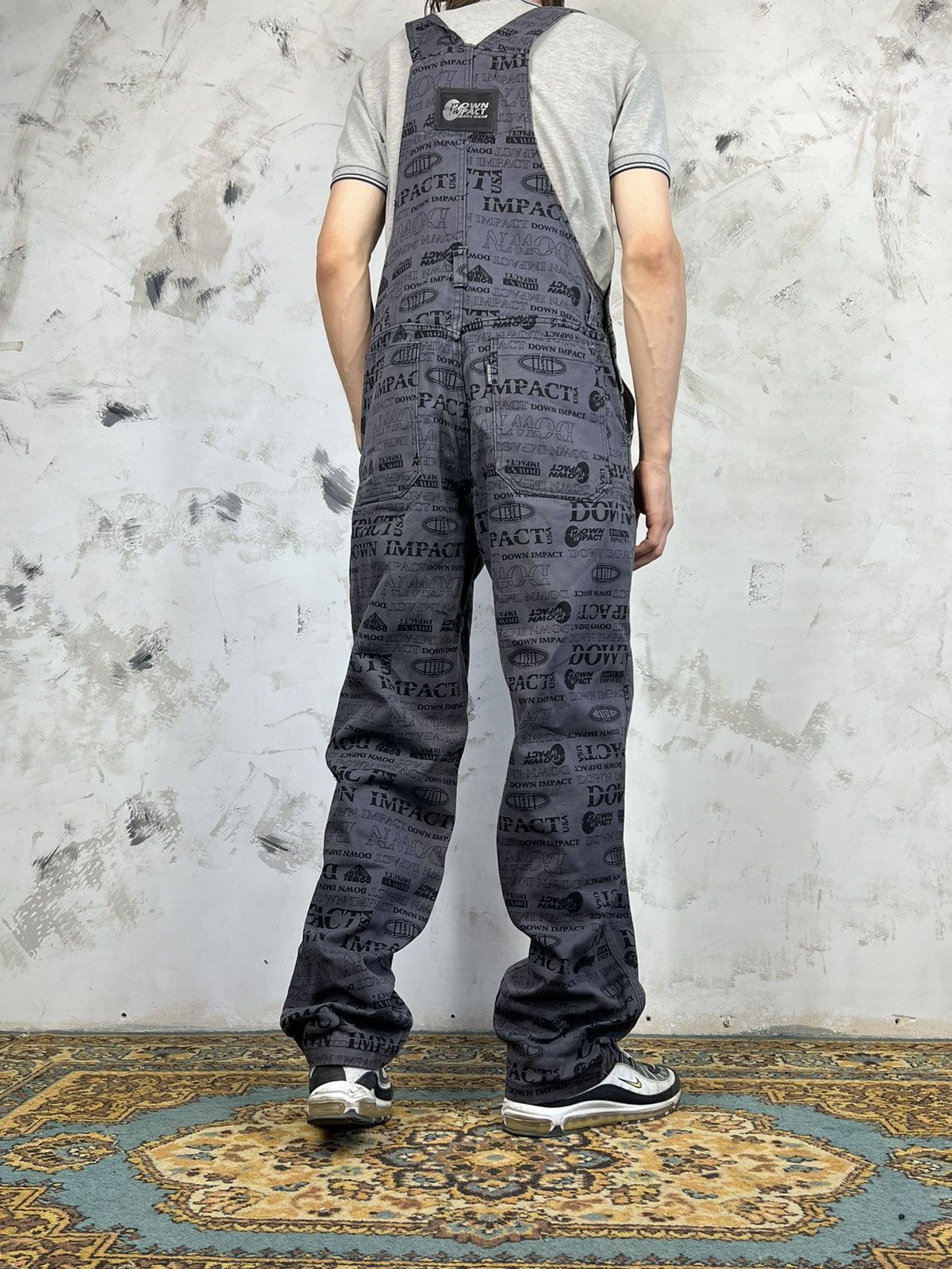 Vintage Vintage Down Impact All-Over Print Denim Overalls 34 M - L Size US 34 / EU 50 - 4 Thumbnail