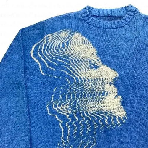 Japanese Brand O-neck Gothic Harajuku Street Knit Sweater Size US M / EU 48-50 / 2 - 4 Thumbnail