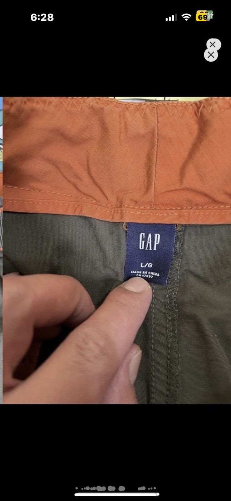 Gap ***FINAL DROP***RARE 00s GAP CROPPED NYLON CARGO L/36 Size US 36 / EU 52 - 10 Thumbnail