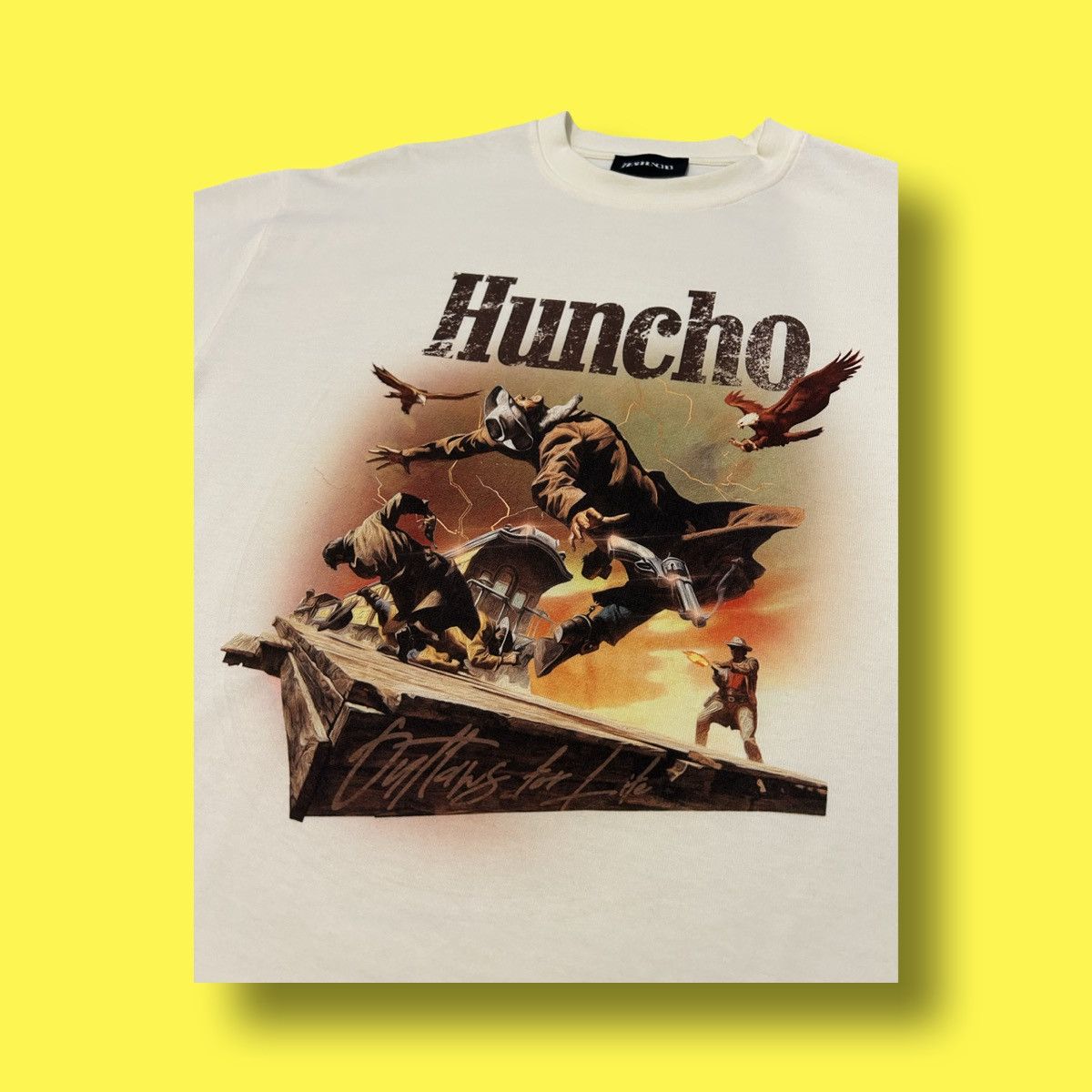 Other Head Huncho Outlaws Cowboy Graphic T-Shirt Size US L / EU 52-54 / 3 - 2 Thumbnail