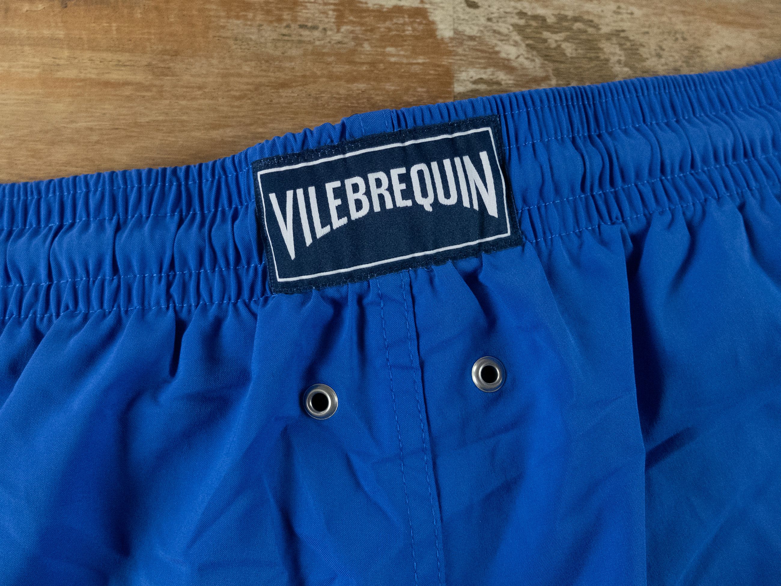 Vilebrequin VILEBREQUIN Bleu de Mer solid blue swim shorts XXL Size US 38 / EU 54 - 10 Thumbnail