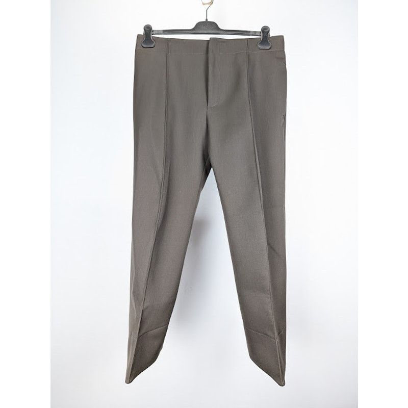 Bottega Veneta o1rshd1 Compact Wool Trousers in Olive Size US 36 / EU 52 - 1 Thumbnail